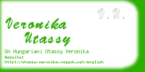 veronika utassy business card